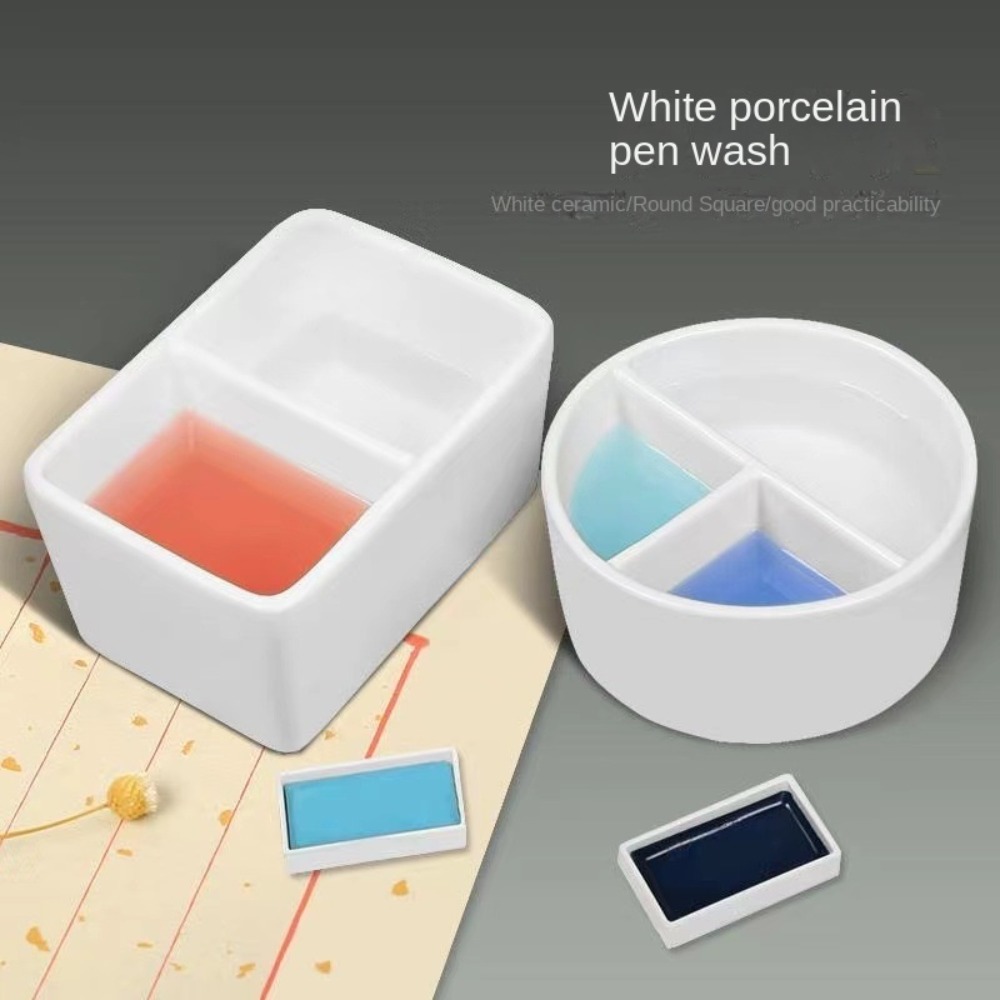 Writing Tools - 페인팅 도구 세라믹 세척 팔레트 세라믹