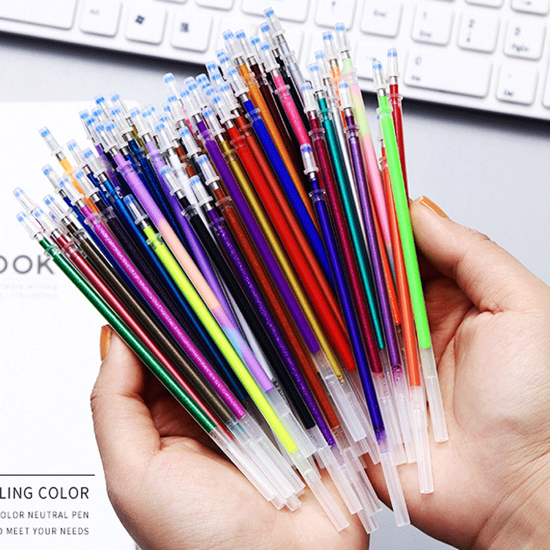 Pastel Highlighter Set Double Ended - 젤 펜 리필 세트, 12/100 색상