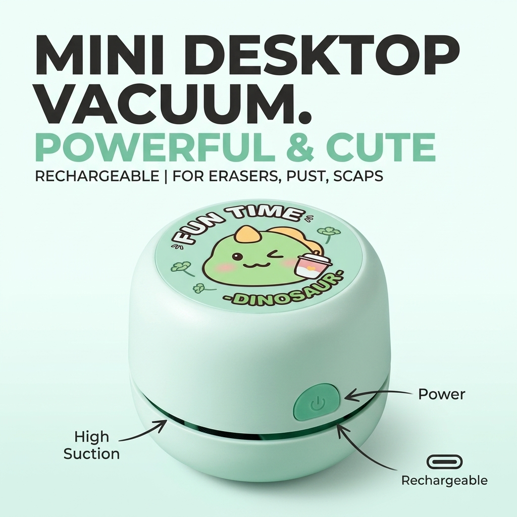 데스크탑 진공 청소기 미니 충전식 무선 휴대용 핸드헬드 - Mini Desktop Vacuum Cleaner For Eraser Dust 리뷰 및 가격