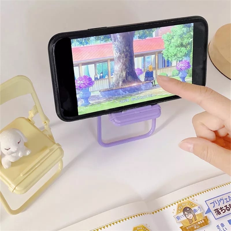 귀여운 의자 모양 휴대폰 거치대, 창의적인 데스크탑 정 - Desk Accessories 리뷰 및 가격