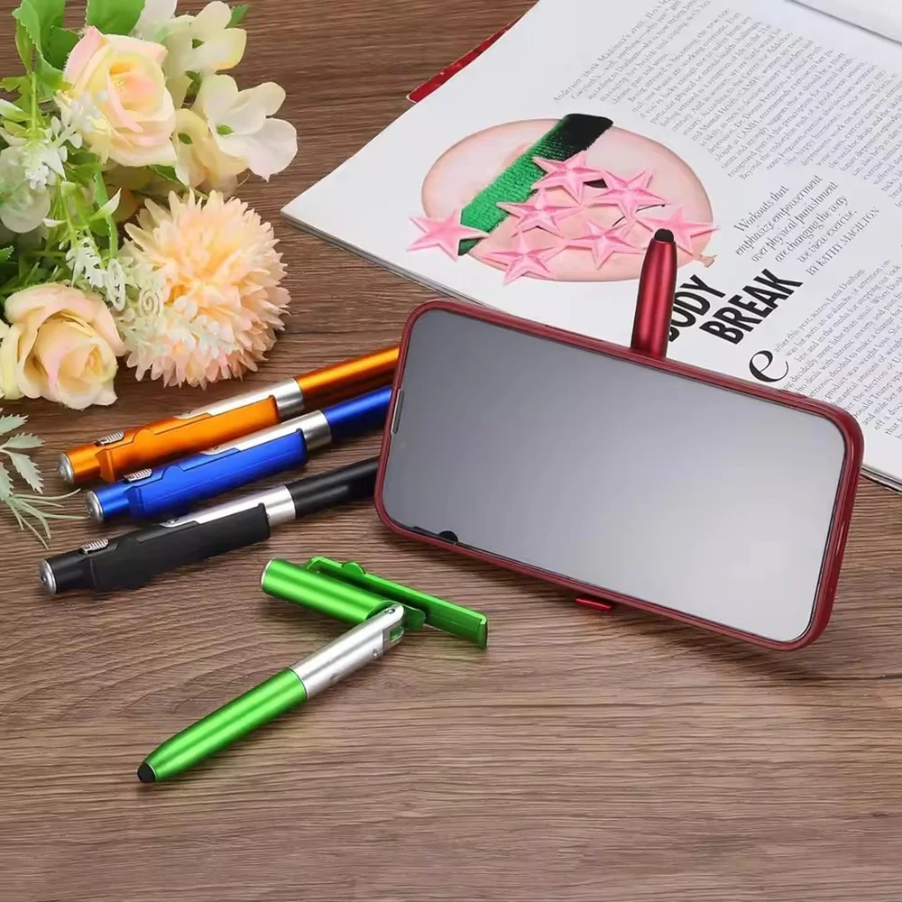 4-in-1 다기능 접이식 휴대폰 홀더 볼펜 내장형 야 - Writing Tools 리뷰 및 가격